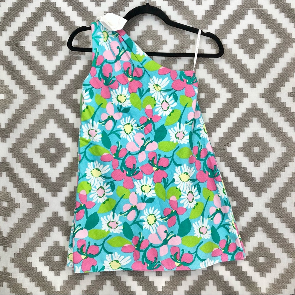 Lilly Pulitzer Kids Dress in Pink and Blue Floral